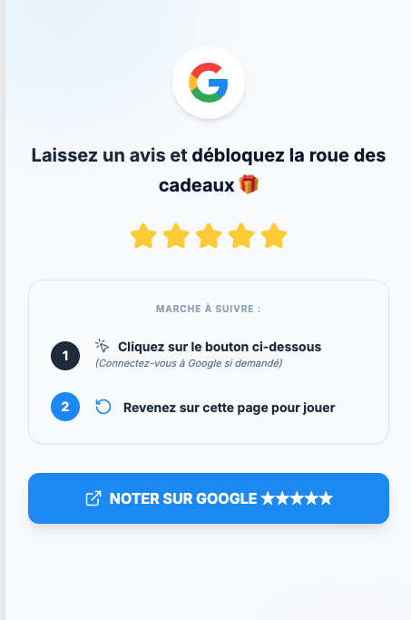 Laisser un avis Google